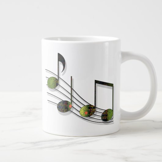 Dubstep Notes Spécialité Mug (Droite)