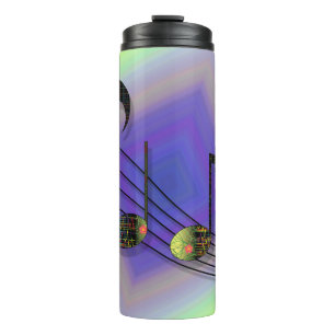 Dubstep-notities thermische tumbler thermosbeker