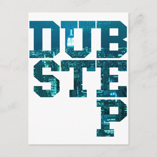 Dubstep NYC Briefkaart (Voorkant)
