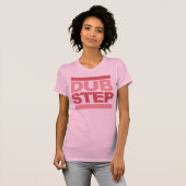 Dubstep roze t-shirt (Voorkant volledig)