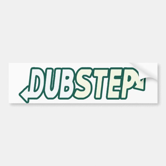 DUBSTEP slaat vers Bumpersticker (Voorkant)