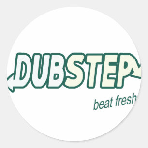 DUBSTEP slaat vers Ronde Sticker