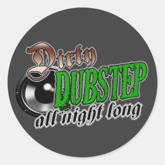 DUBSTEP-sticker Ronde Sticker