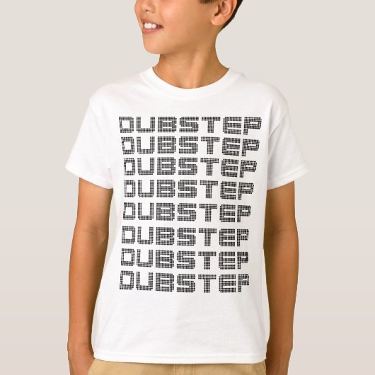 Dubstep tekst t-shirt (Voorkant)