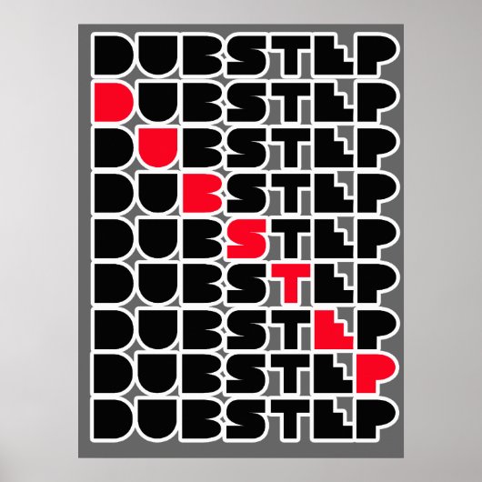 Dubstep WALL meisjes jongens Dubstep muziek Poster (Voorkant)