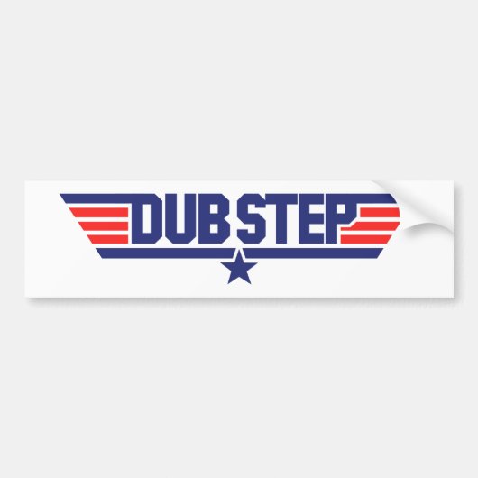 Dubstep (Wings & Star) Bumpersticker (Voorkant)