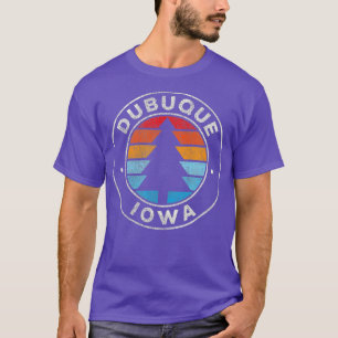 Dubuque Iowa IA Retro 70's T-shirt