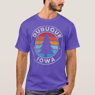 Dubuque Iowa IA  Retro 70's T-shirt