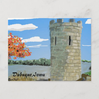 Dubuque, Iowa- Julien Dubuque Monument Briefkaart
