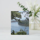 Dubuque Iowa van de Mississippi Briefkaart (Staand voorkant)