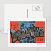 Dubuque, IowaLarge Letter ScenesDubuque, IA Briefkaart (Voorkant / Achterkant)