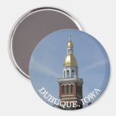 Dubuque. Magnet souvenir Iowa (Recto/Verso)