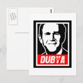 DUBYA BRIEFKAART (Voorkant / Achterkant)