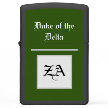 Duc du monogramme du Delta Zeemz Zippo