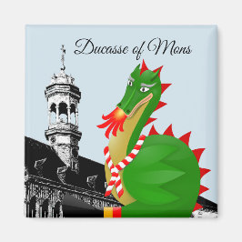 Ducasse of Mons - Doudou - souvenir uit België Magneet