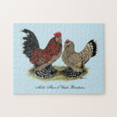 D'Uccle Bantams: Mille Fleur Legpuzzel (Horizontaal)