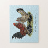 D'Uccle Bantams: Mille Fleur Legpuzzel (Verticaal)