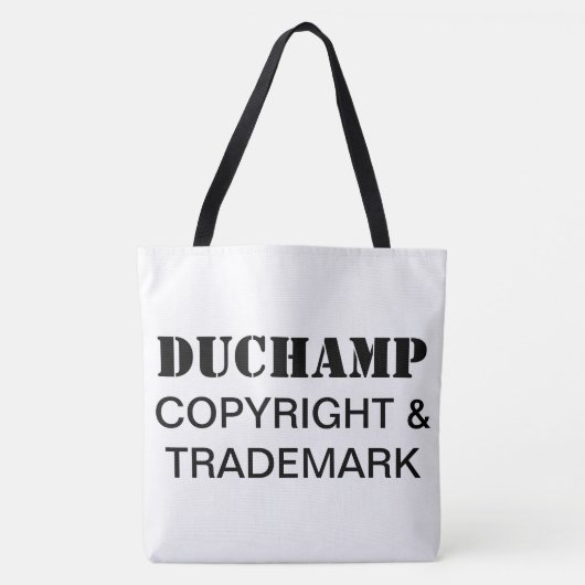 Duchamp, Copyright & Sac fourre-tout de marques (Devant)
