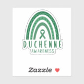 Duchenne spierdystrofie DMD regenboog lint Sticker (Vel)