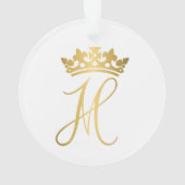 Duchess Meghan Markle Royal Wedding Ornament (achterkant)