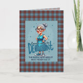 Duchess of Kent Scottish Tartan Humorous Birthday Kaart (Voorkant)
