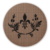 Duchess Thistle Cabinet Knobs Keramische Knop (Voorkant)