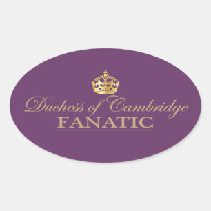 Duchess van Cambridge Fanatic Ovale Sticker
