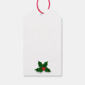 DUCHSHUND WEARD SANTA HAT CHRISTMAS GIFT LABEL CADEAULABEL (Achterkant)