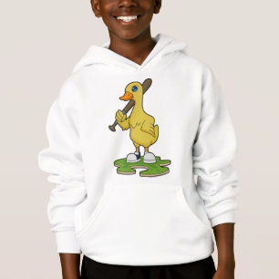 Duck aan Baseball met honkbalknuppel