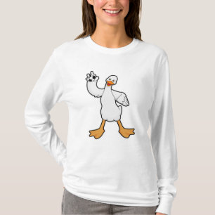 Duck als Handbalspeler met Handball T-shirt