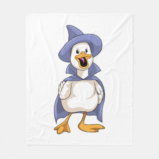 Duck als heks met Pet Fleece Deken (Voorkant)