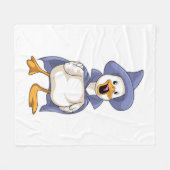 Duck als heks met Pet Fleece Deken (Voorkant (Horizontaal))