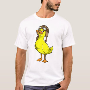 Duck als piloot met Pet & Goggles T-shirt
