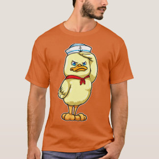 Duck als Sailor met Militaire Salute T-shirt