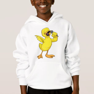 Duck als Singer met Microfoon