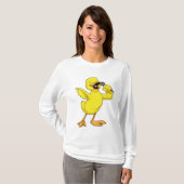 Duck als Singer met Microfoon T-shirt (Voorkant volledig)