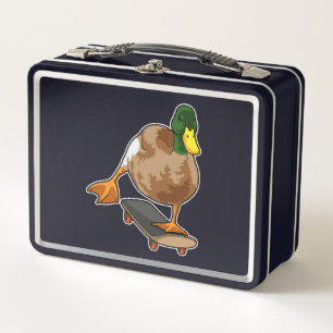 Duck als Skater met Skateboard