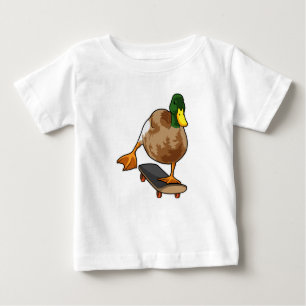 Duck als Skater met Skateboard