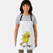 Duck als Skater met Skateboard Schort (Insitu)