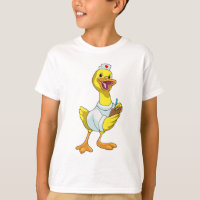 Duck als verpleegster met hart