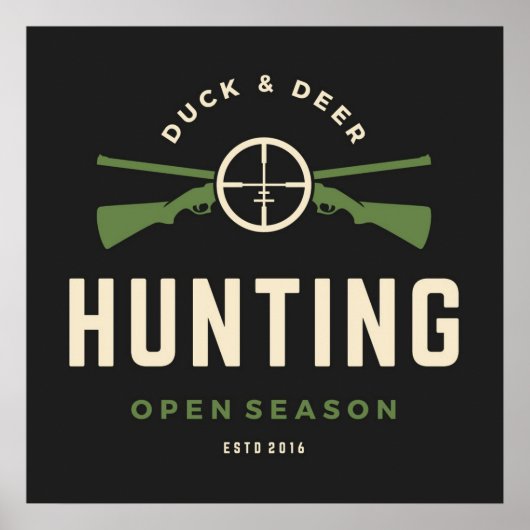 Duck and Deer Hunting Season Poster (Voorkant)
