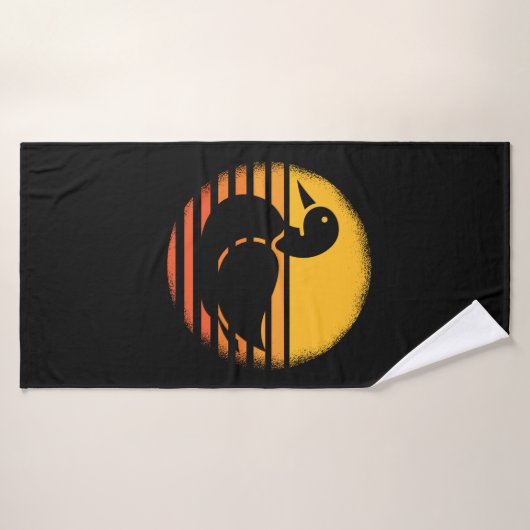 Duck Animal Retro Badhanddoek (Badhanddoek)