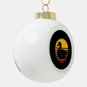 Duck Animal Retro Keramische Bal Ornament (Links)