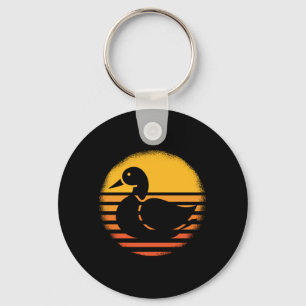 Duck Animal Retro Sleutelhanger