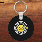 Duck Around And Find Out I Love Duck Lover Funny R Sleutelhanger (Voorkant)