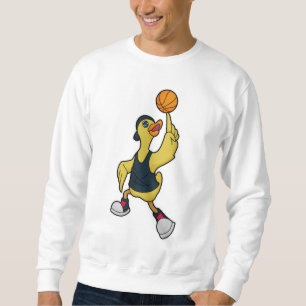 Duck as Baskeball player with Basketball Trui