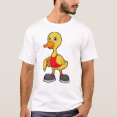 Duck as Basketball player with Basketball T-shirt (Voorkant)