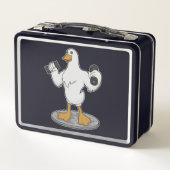 Duck as Bodybuilder with Dumbbells (Achterkant)