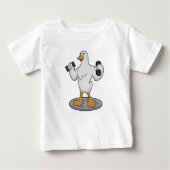 Duck as Bodybuilder with Dumbbells (Voorkant)