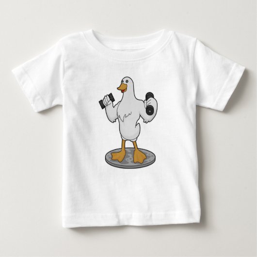 Duck as Bodybuilder with Dumbbells (Voorkant)
